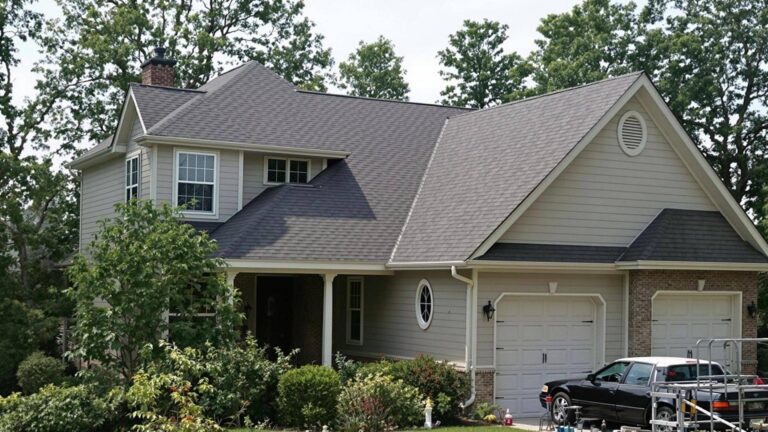 Residential roofing services on a New Jersey home