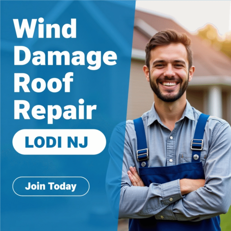 Wind Damage Roof Repair Lodi NJ