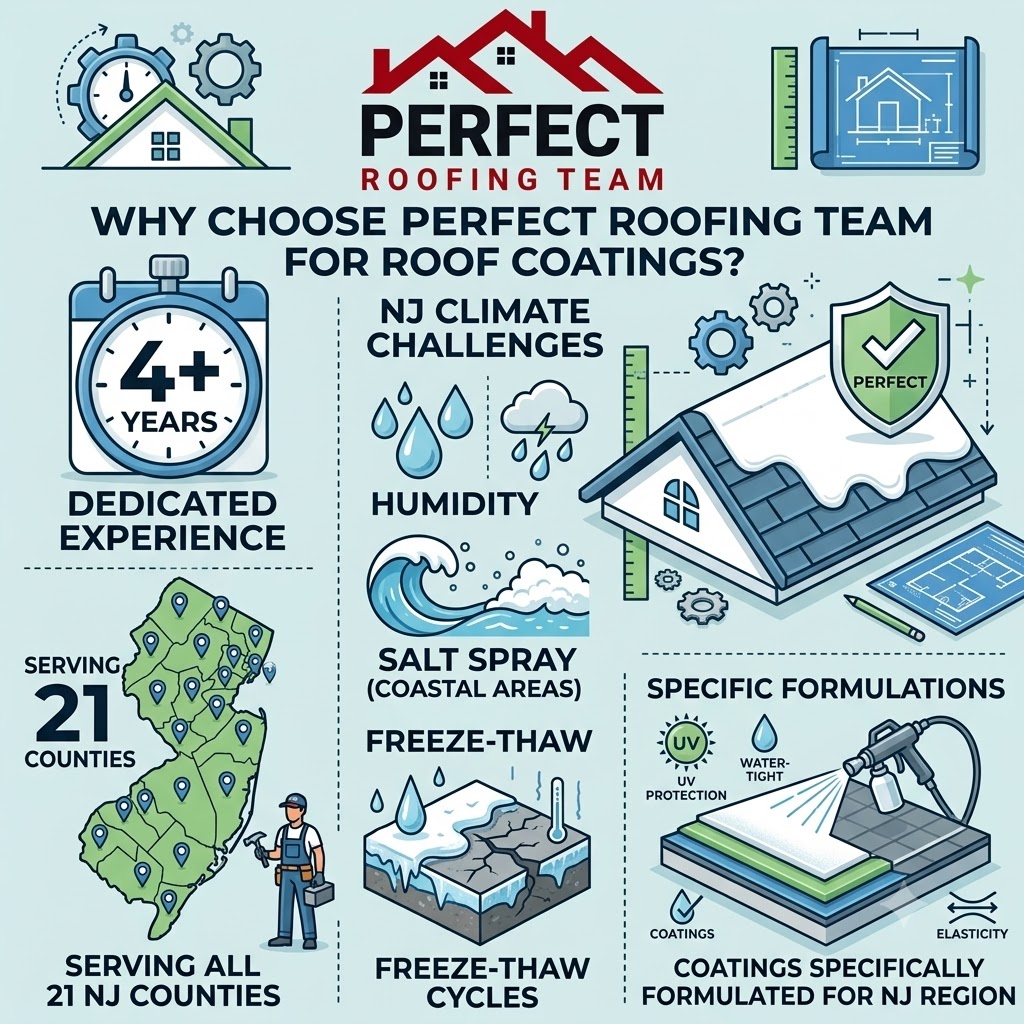 Why Choose Perfect Roofing Team — Licensed NJ contractors with 4+ years experience