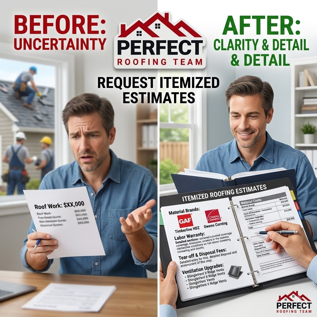 Clear estimates by Perfect Roofing Team